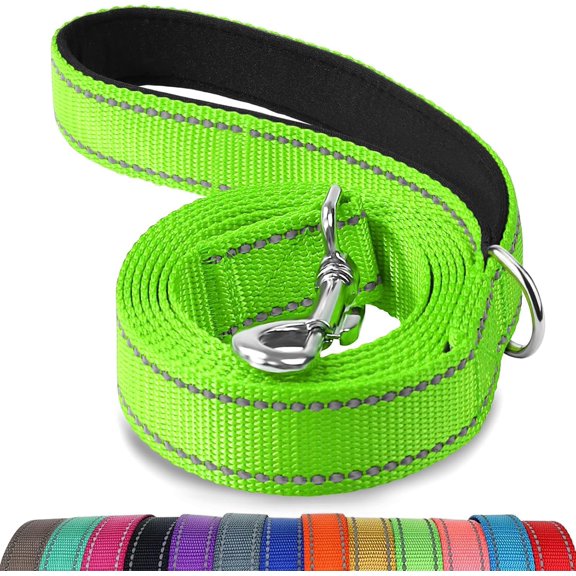 Mumup Dog Leash,Double-Sided Reflective, Padded Handle Nylon Heavy Duty Leashes for Small Dogs Walking