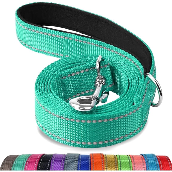 Mumup Dog Leash,Double-Sided Reflective, Padded Handle Nylon Heavy Duty Leashes for Small Dogs Walking