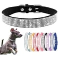thumbnail image 1 of Mumup Small Dog Collar, Bling Rhinestone Diamond Fancy Crystal Glitter Pretty Jewel Pet Puppy Collars for XXS XS Small Medium Large Breed Girl Female Dogs Cats, 1 of 4