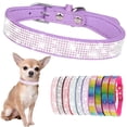 thumbnail image 1 of Mumup Sparkling Rhinestone Dog Collars for Small Dogs, Bling Small Dog Collar for Girls Glitter Crystal Diamond Jeweled Puppy Collar for XS Small Medium Large Female Dogs Kitten Cats Pets, 1 of 5