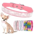 thumbnail image 1 of Mumup Sparkling Rhinestone Dog Collars for Small Dogs, Bling Small Dog Collar for Girls Glitter Crystal Diamond Jeweled Puppy Collar for XS Small Medium Large Female Dogs Kitten Cats Pets, 1 of 5