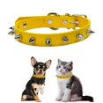 thumbnail image 1 of Mumup Studded Cat Collar,Anti-Bite Rivet Pu Leather Spiked Dog Collar，Protective Pet Neck  Dog Collars for Xs Small Medium Large Boy Dogs Male Cats, 1 of 6