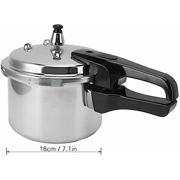 Mumusuki Pressure Cooker, 18cm Bottom 3 Liter Stovetop Aluminium Alloy Cookware Soup Meats Pot Mini Canning Cooker Pot Stove Top Fast Cooking