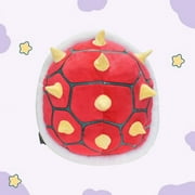 Munboo Koopa Troopa Plush Backpack, Turtle Shell Bag with Spiked Soft Shoulder Bag Cosplay Costume Stuffed Animal Toy, Red,Christmas Gift