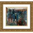 thumbnail image 1 of Munch, Edvard 17x15 Gold Ornate Wood Framed with Double Matting Museum Art Print Titled - Workers on their Way Home, 1913-1914, 1 of 4