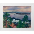 thumbnail image 1 of Munch, Edvard 24x19 White Modern Wood Framed Museum Art Print Titled - Train Smoke, 1900, 1 of 4