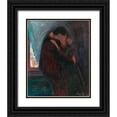thumbnail image 1 of Munch, Edvard 26x31 Black Ornate Wood Framed with Double Matting Museum Art Print Titled - The Kiss, 1897, 1 of 4