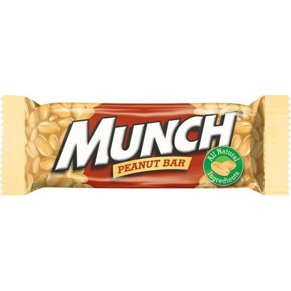 Munch Peanut Bar, 1.42 oz Bars (Pack of 2)