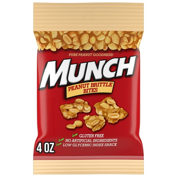 Munch Peanut Brittle Bites - 4.2 oz Bag