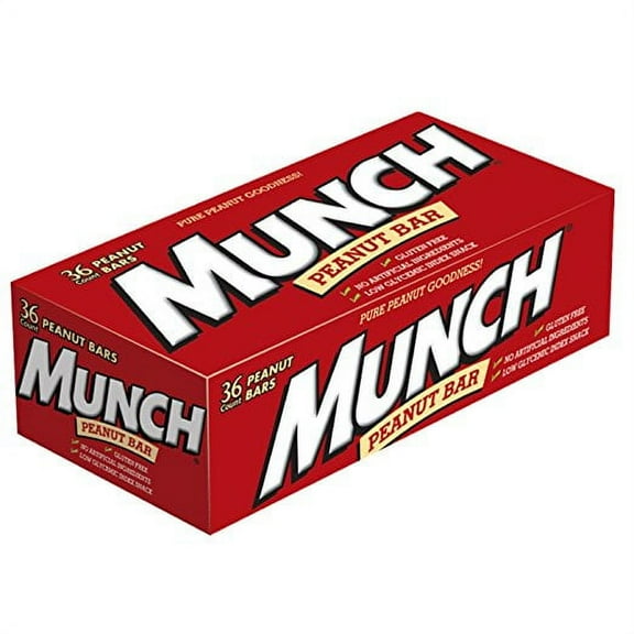 Munch Peanut Candy Bar, 1.42 Ounce, 36 Count