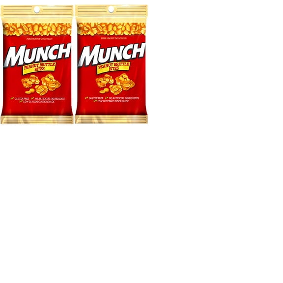 Munch Pure Goodness Brittle Bites - Gluten-Free On-The-Go Snack (2 Pack) 0.24 kg