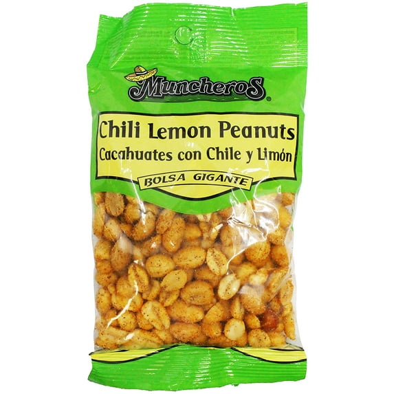 Muncheros Chili Lemon Peanuts Cacahuates con Chile y Limon (2 x 5 oz. Bags)