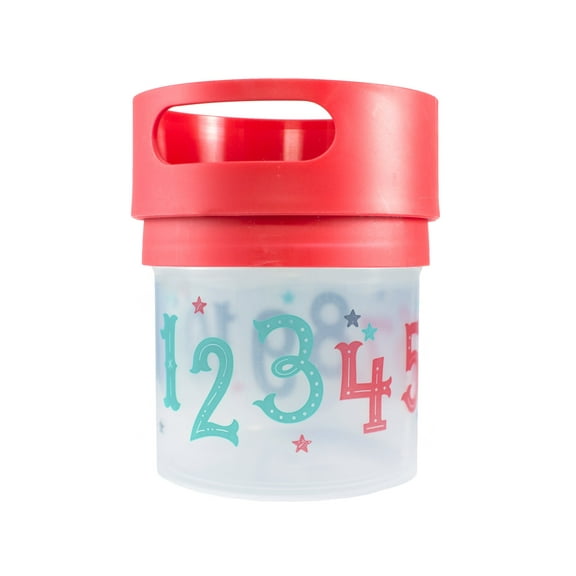 Munchie Mug No Spill Snack Cup; Red 12 oz