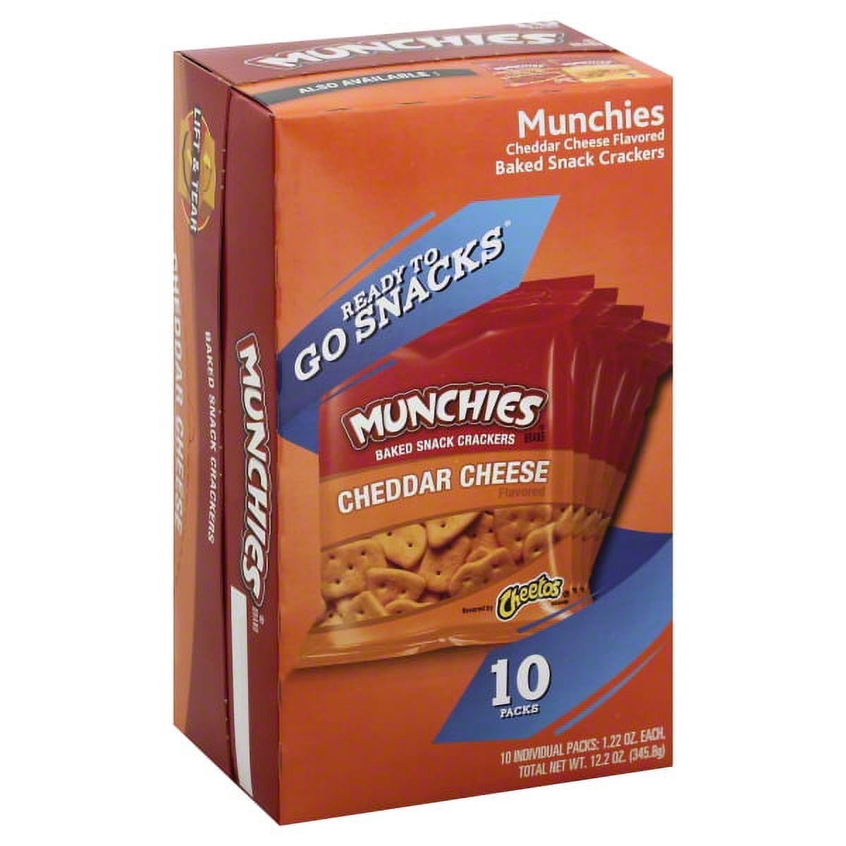 Munchies Baked Cheetos Cheddar Cheese Flavored Snack Crackers, 1.22 Oz