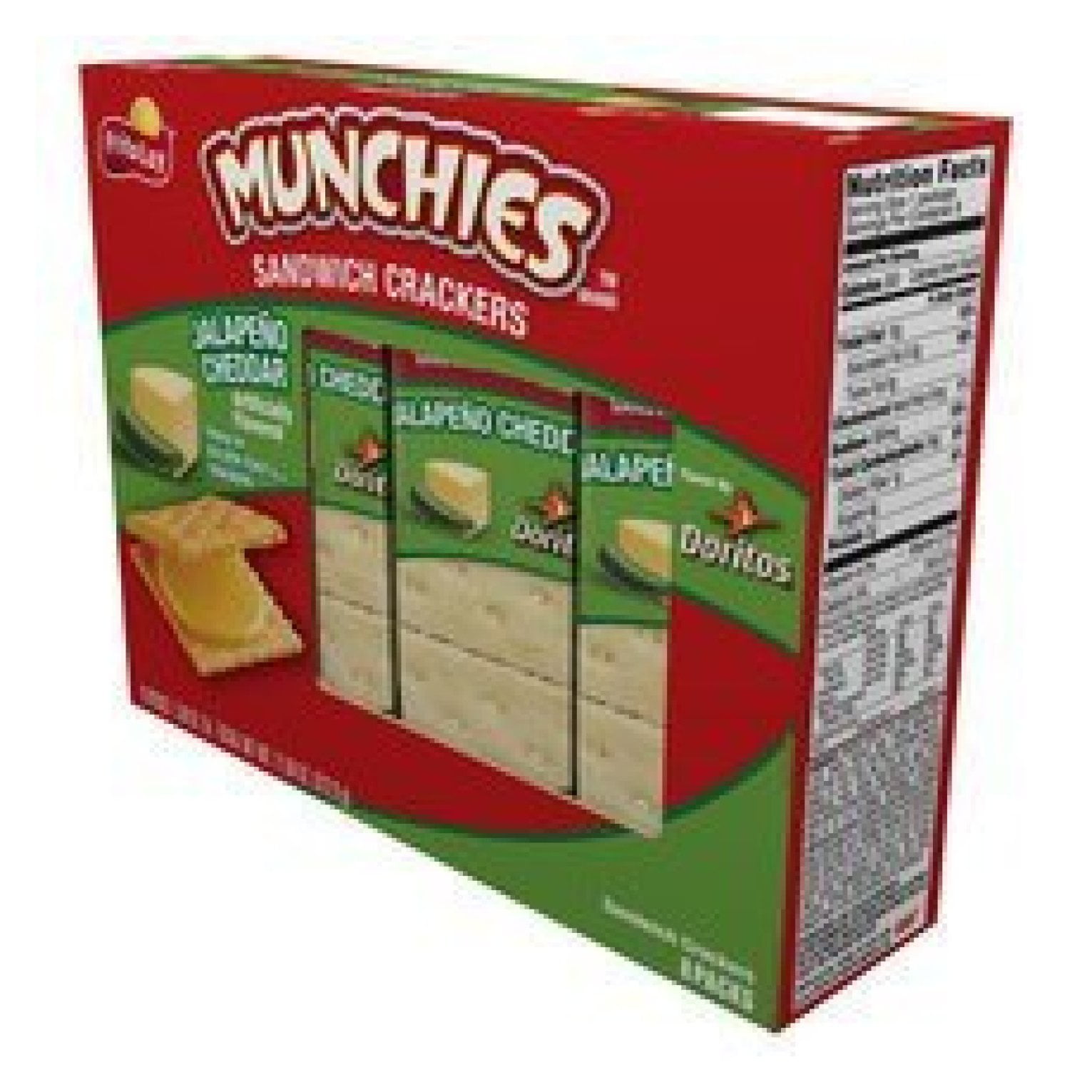 Munchies Jalapeno Cheddar Flavor Sandwich Crackers, 11.04oz (1 Pack