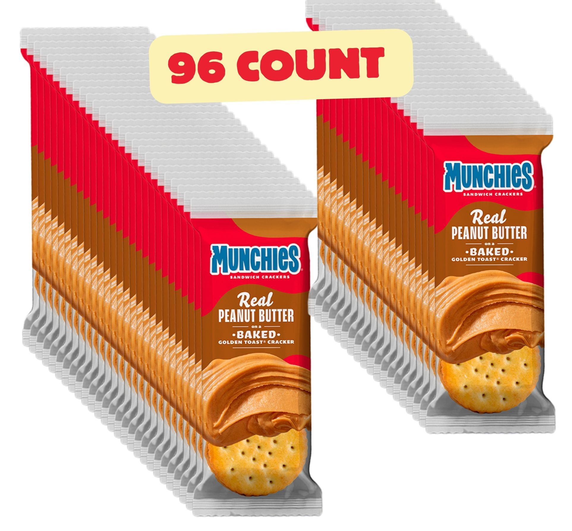 Munchies Peanut Butter Crackers – On Golden Toast, Baked, 11.36 Oz Box (8 Packets)