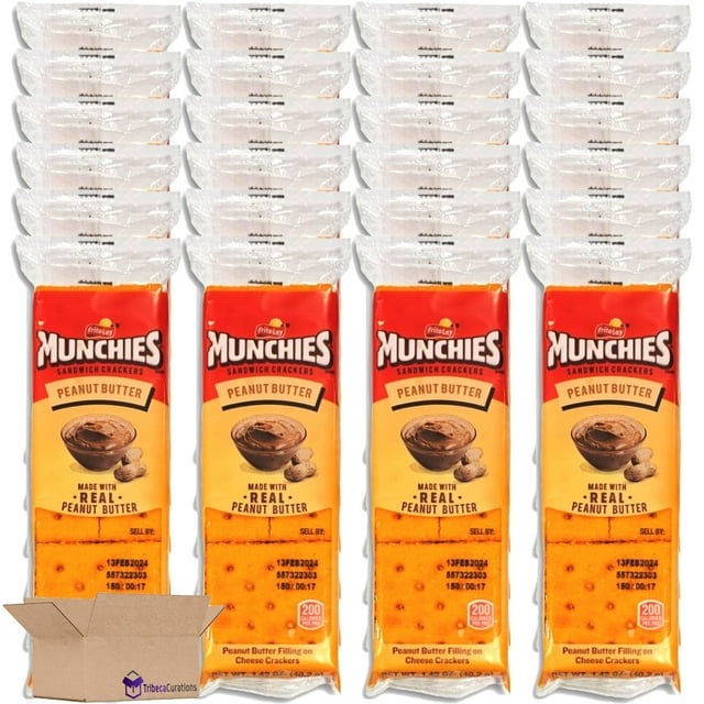 Munchies Peanut Butter Sandwich Cheese Crackers Value Pack 8 Count