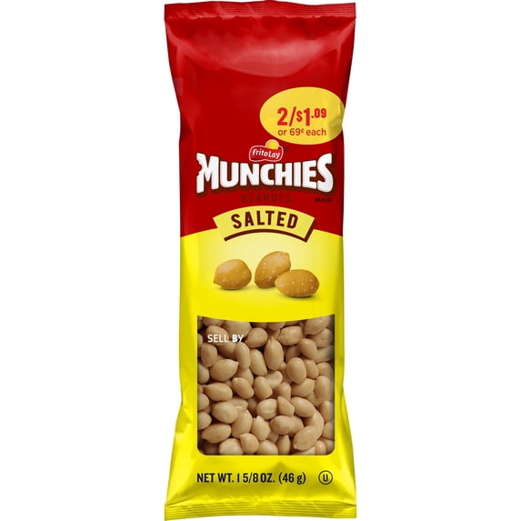 Munchies Salted Peanuts, 1.625 oz Bag