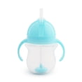 thumbnail interactive-video image 1 of Munchkin® Any Angle™ Weighted Flexi-Straw Trainer Sippy Cup with Click Lock™ Lid, 7 oz, Blue, Unisex, 1 of 9