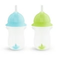 thumbnail image 1 of Munchkin® Any Angle™ Weighted Toddler Straw Cup with Click Lock™ Lid, 10 oz, Blue/Green, Unisex, 2 Pack, 1 of 10