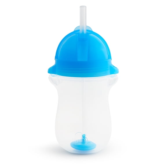 Munchkin® Any Angle™ Weighted Toddler Straw Cup with Click Lock™ Lid, 10 oz, Blue, Unisex