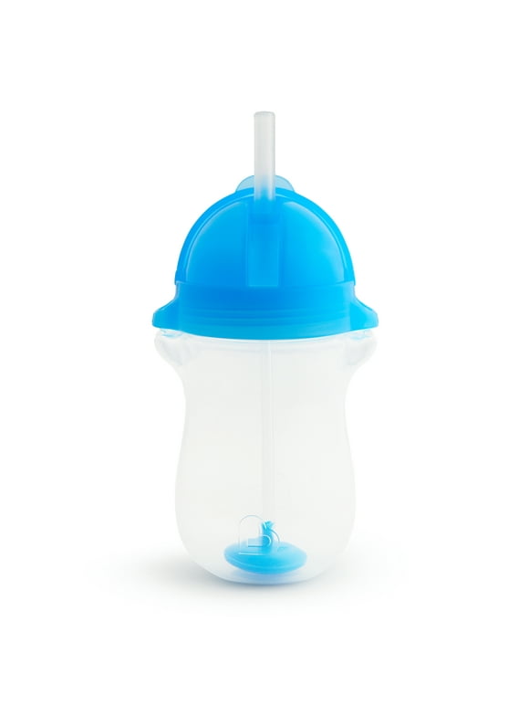 Munchkin® Any Angle™ Weighted Toddler Straw Cup with Click Lock™ Lid, 10 oz, Blue, Unisex