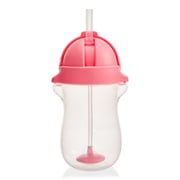Munchkin® Any Angle™ Weighted Toddler Straw Cup with Click Lock™ Lid, 10 oz, Pink, Unisex