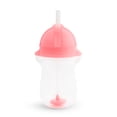 thumbnail interactive-video image 1 of Munchkin® Any Angle™ Weighted Toddler Straw Cup with Click Lock™ Lid, 10 oz, Pink, Unisex, 1 of 9