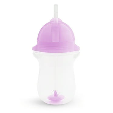 Munchkin® Any Angle™ Weighted Toddler Straw Cup with Click Lock™ Lid, 10 oz, Purple, Unisex