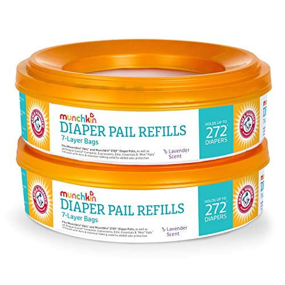 Munchkin Arm & Hammer Diaper Pail Refill Rings, 544 Count, 2 Pack (272