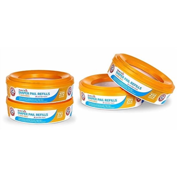 Munchkin Arm and Hammer Diaper Pail Refill Rings, 1088 Count