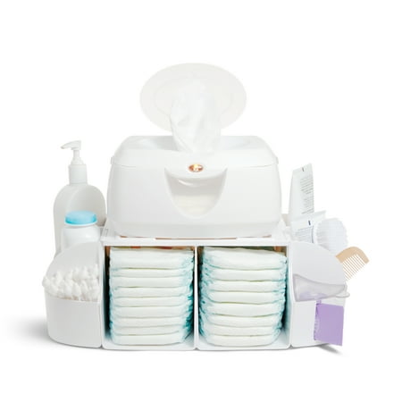 Munchkin Baby Diaper Organizer with Stacker for Changing Table