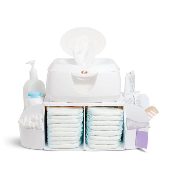 Munchkin Baby Diaper Organizer with Stacker for Changing Table
