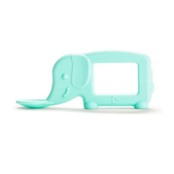 Munchkin® The Baby Toon™ Silicone Teether Spoon, As seen on Shark Tank™, Elephant, Blue, Unisex