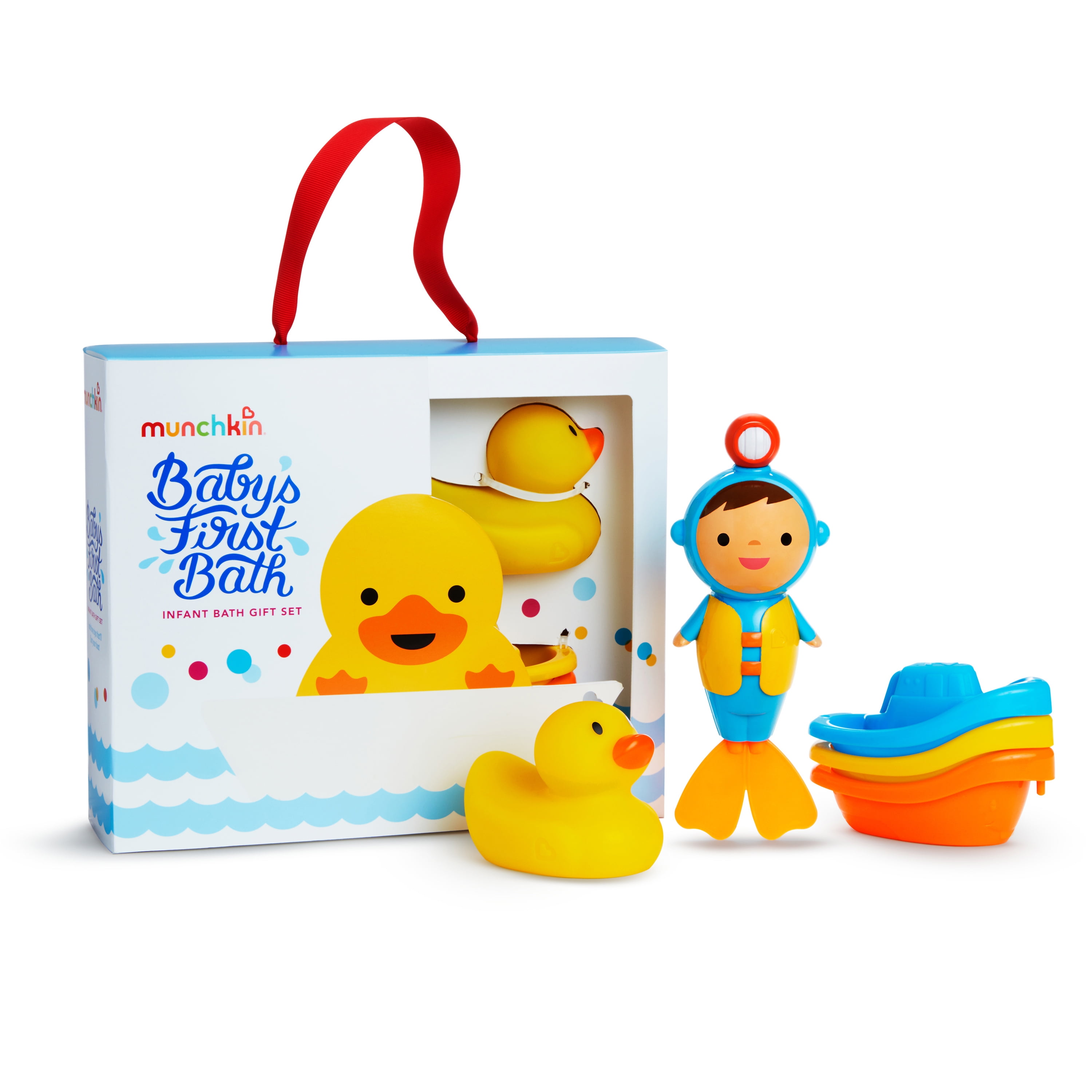 Munchkin Baby's First Bath Baby and Toddler Bundle Gift Set, Unisex