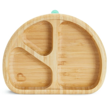 Munchkin® Bambou™ Divided Suction Plate for Babies and Toddlers, Teal, Unisex