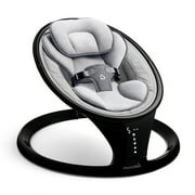 Munchkin  Bluetooth Enabled Infant Baby Swing, 5 Ranges of Motion, Black, Unisex