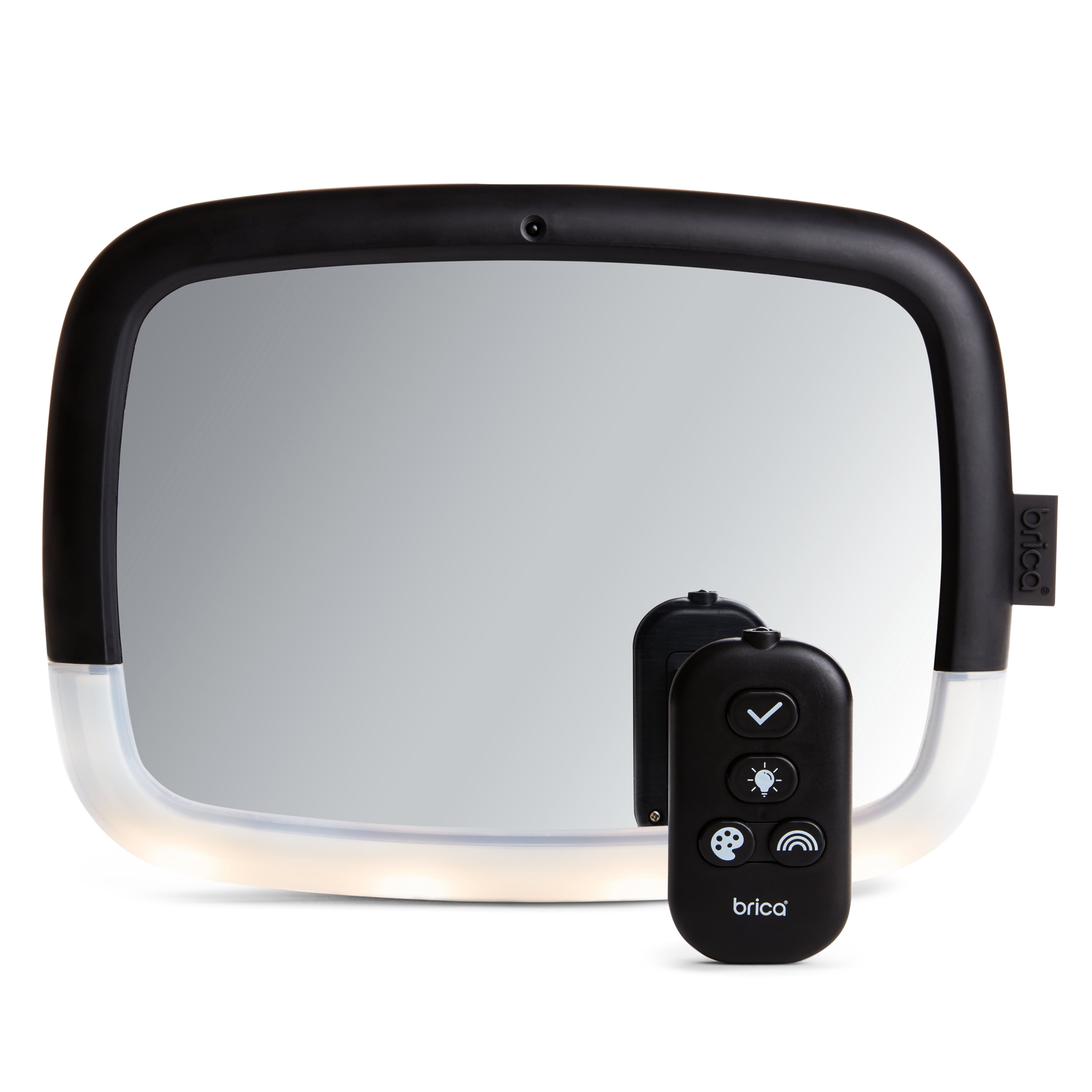 Munchkin® Brica® Night Light™ Baby In‑Sight® Pivot Car Mirror, Black