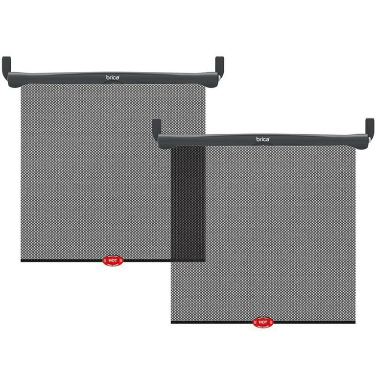 Munchkin Brica White Hot Sun Safety Car Window Baby Roller Shade Black Unisex 2 Pack