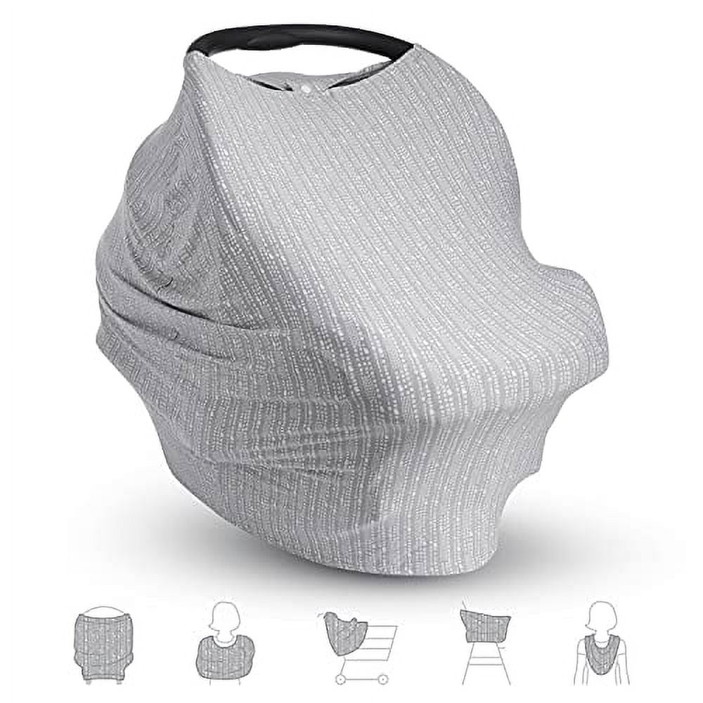 Munchkin Brica XtraGuard 5in1 Car Seat Cover and Nursing Cover, Grey