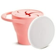 thumbnail image 1 of Munchkin® C’est Silicone!™ Collapsible Toddler Snack Catcher® Cup with Lid, Coral, Unisex, 1 of 5