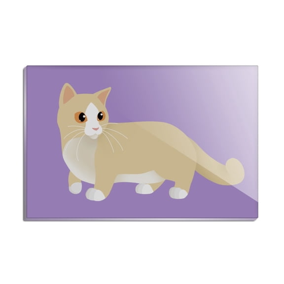 Munchkin Cat Rectangle Acrylic Fridge Refrigerator Magnet