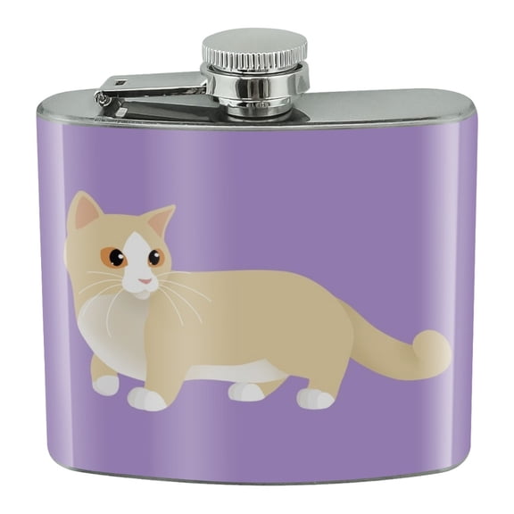 Munchkin Cat Stainless Steel 5oz Hip Drink Kidney Flask
