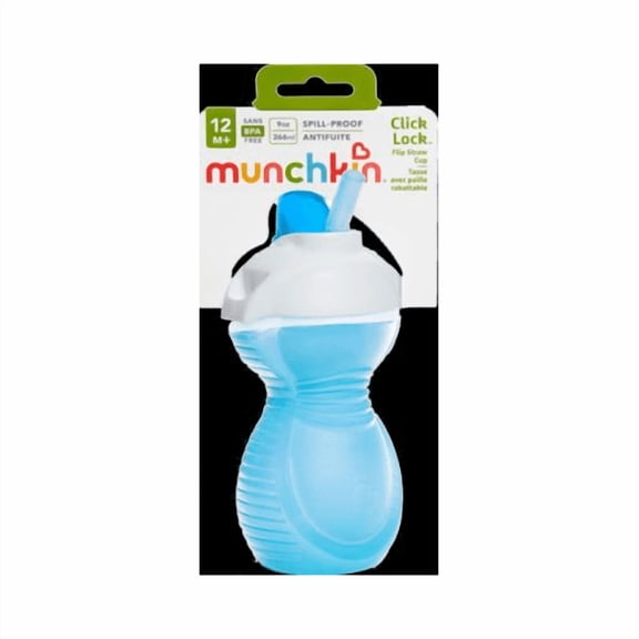 Munchkin Click Lock 12+ Months 9 Ounce Flip Straw Cup 1 ea