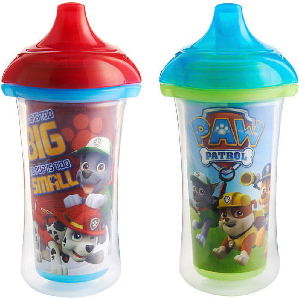 Cudlie Baby Boy 2 Pack 10 Oz Hard Spout Sippy Cup for Toddler Paw Patrol