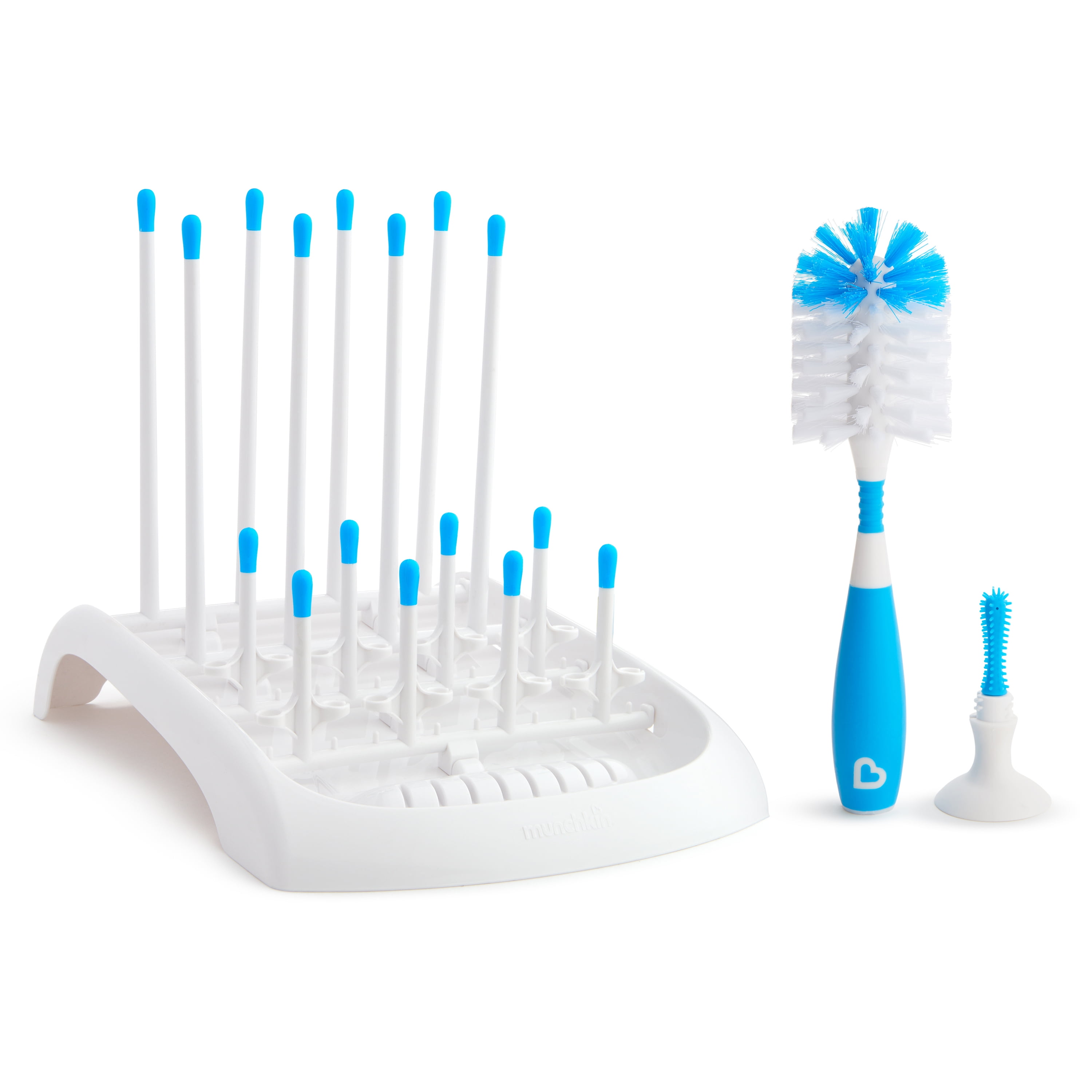 Munchkin® Baby Bottle & Small Parts Cleaning Set, Includes High Capacity  Dishwasher Basket & Bristle Bottle Brush, Grey