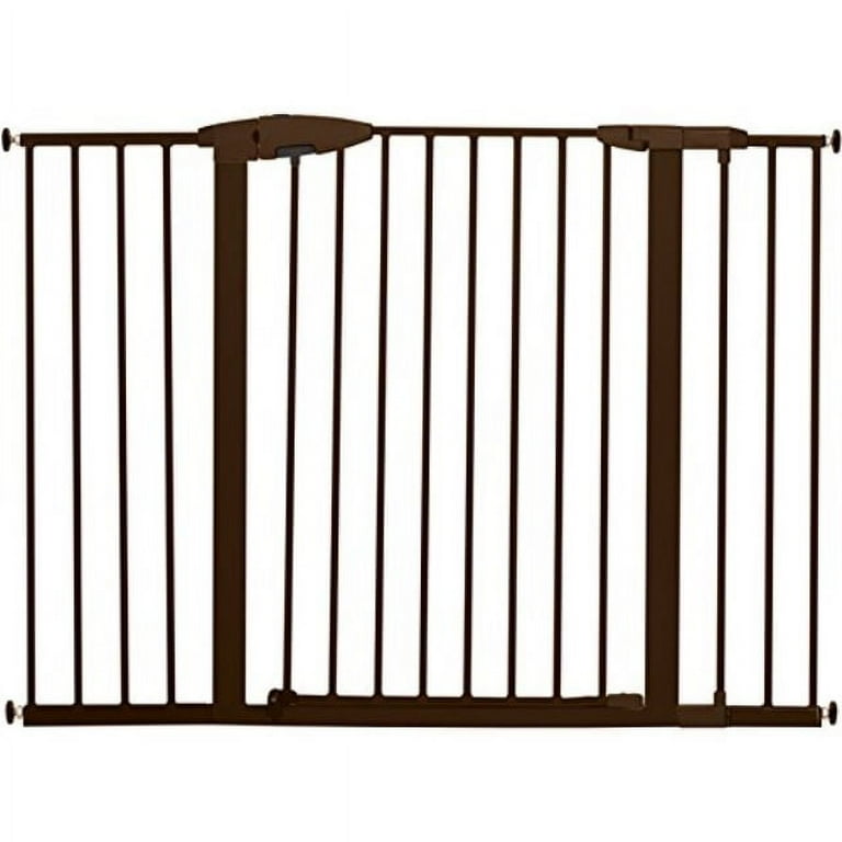 Munchkin Easy Close XL Pressure Mounted Metal Baby Gate for Stairs Hallways and Doors Bronze Walmart