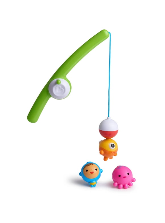 Munchkin® Fishin'™ Magnetic Baby and Toddler Bath Toy Set, 4 Pieces, Unisex