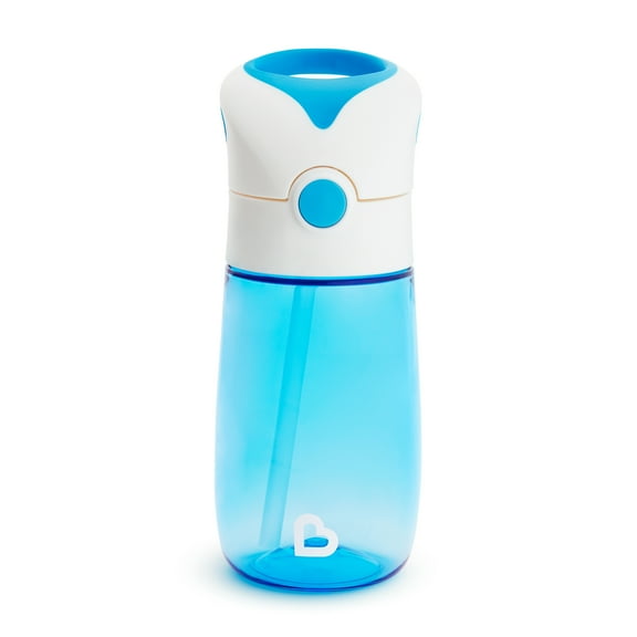 Munchkin® Flip & Go™ Toddler Sippy Cup with Straw, 12 oz, Ultra Durable Tritan Material, Blue, Unisex