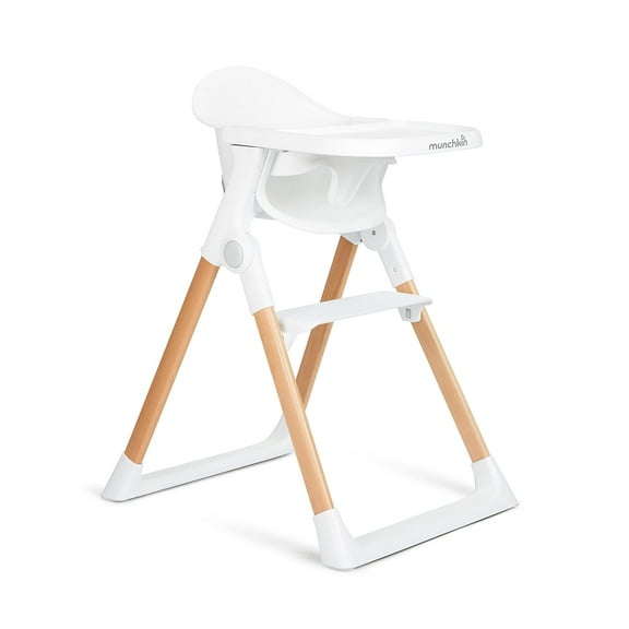 Munchkin® Float™ Easy Clean Foldable Infant and Toddler High Chair, White, Unisex